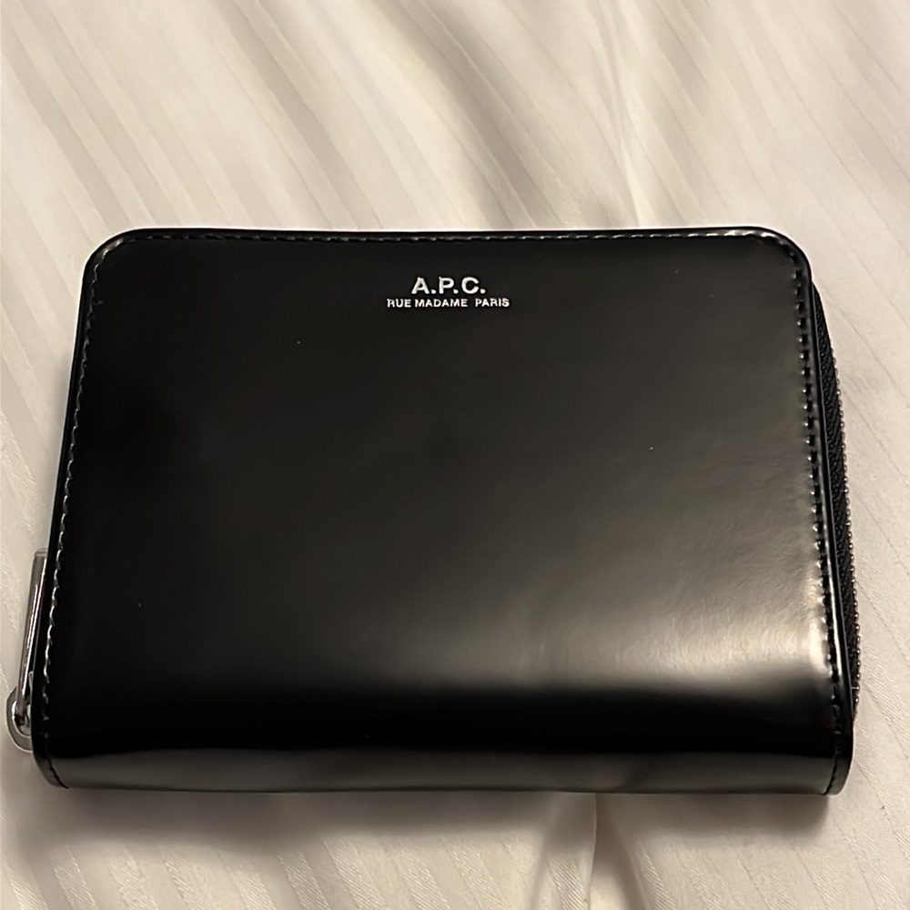 A.P.C. Compact Emmanuel Wallet Noir